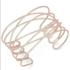 INC new Gold Rose Gold Tone Crisscross Bra…